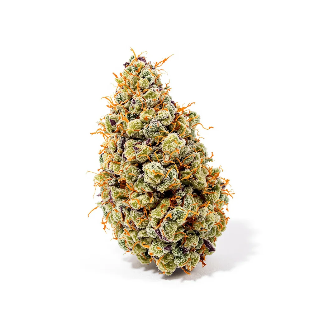 $100 OG 50% indica / 50% sativa flower with visible trichomes