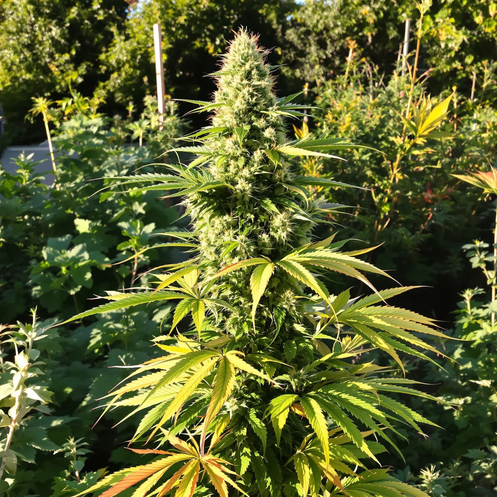 24k Gold 43% indica / 57% sativa flower with visible trichomes