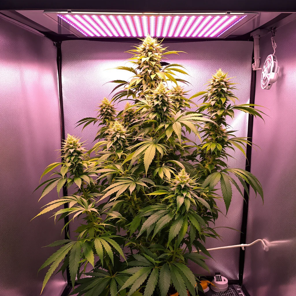 3 Kings cannabis plant in flowering stage — 100 cm feminised