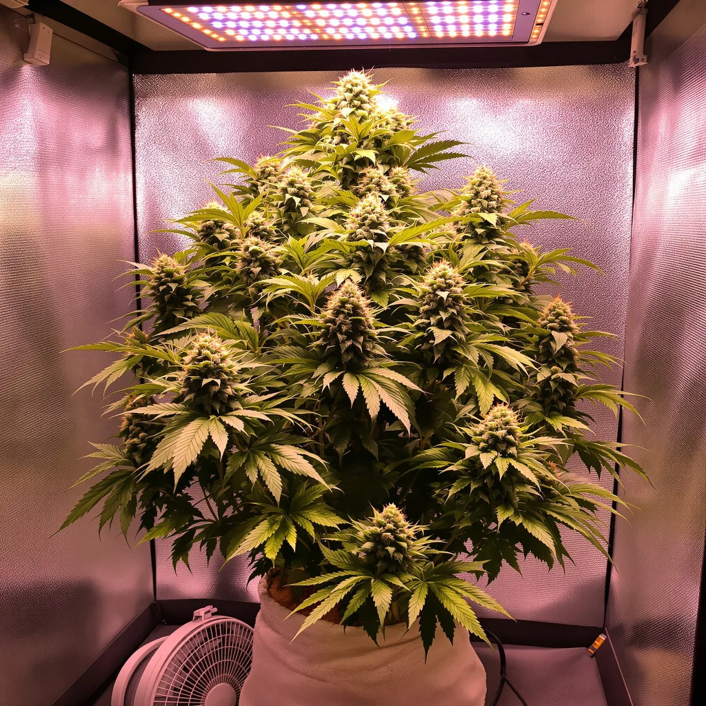 9 Pound Hammer cannabis plant in flowering stage — 1.2 m feminised