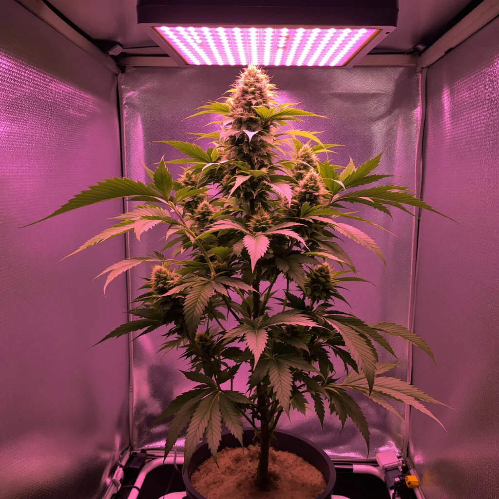 A-Train cannabis plant in flowering stage — 60-100 cm autoflower
