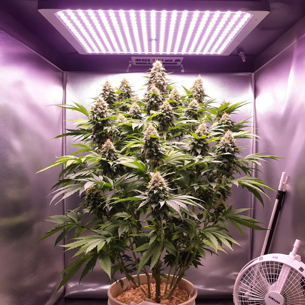 Aberdeen cannabis plant in flowering stage — 120-180 cm feminised
