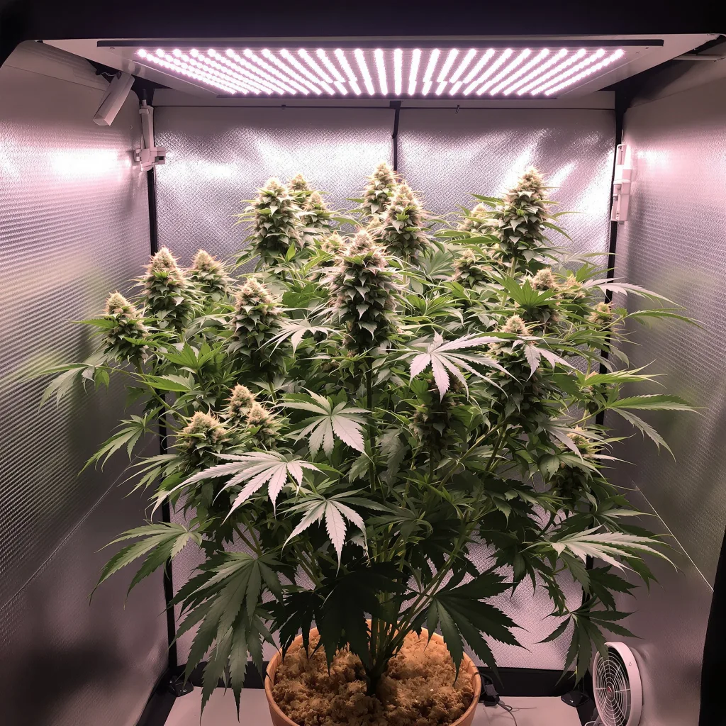 Ace of Spades cannabis plant in flowering stage — 60-100 cm autoflower