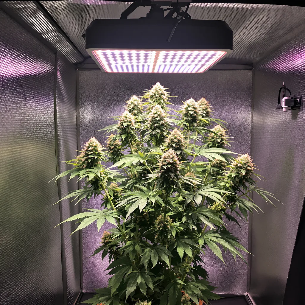 Adios cannabis plant in flowering stage — 120-180 cm feminised