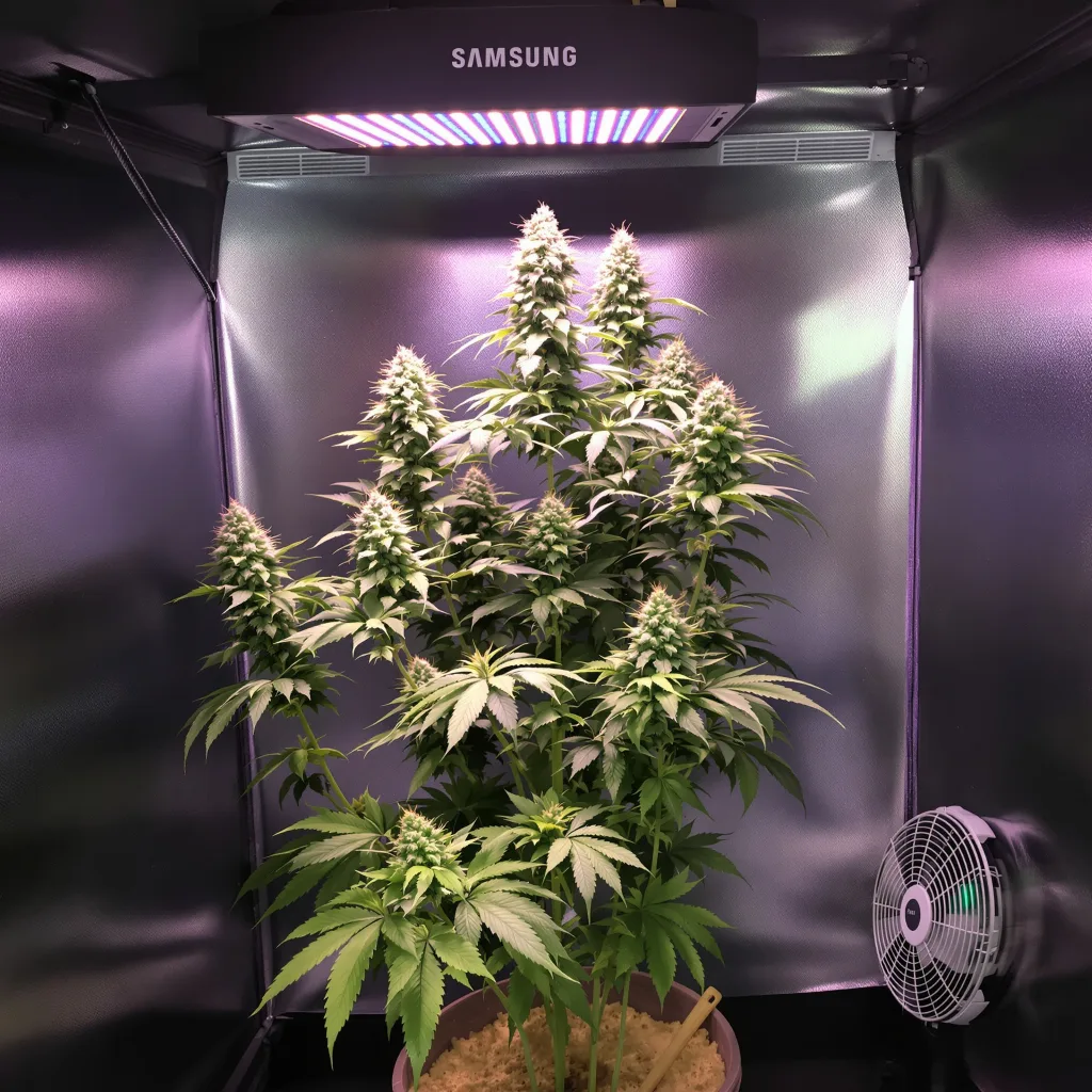 Afcrack cannabis plant in flowering stage — 120-180 cm feminised