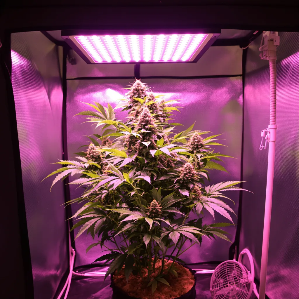 Afghan cannabis plant in flowering stage — 120 cm autoflower