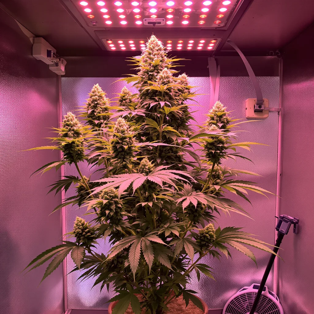 Afghan Big Bud cannabis plant in flowering stage — 60-100 cm autoflower