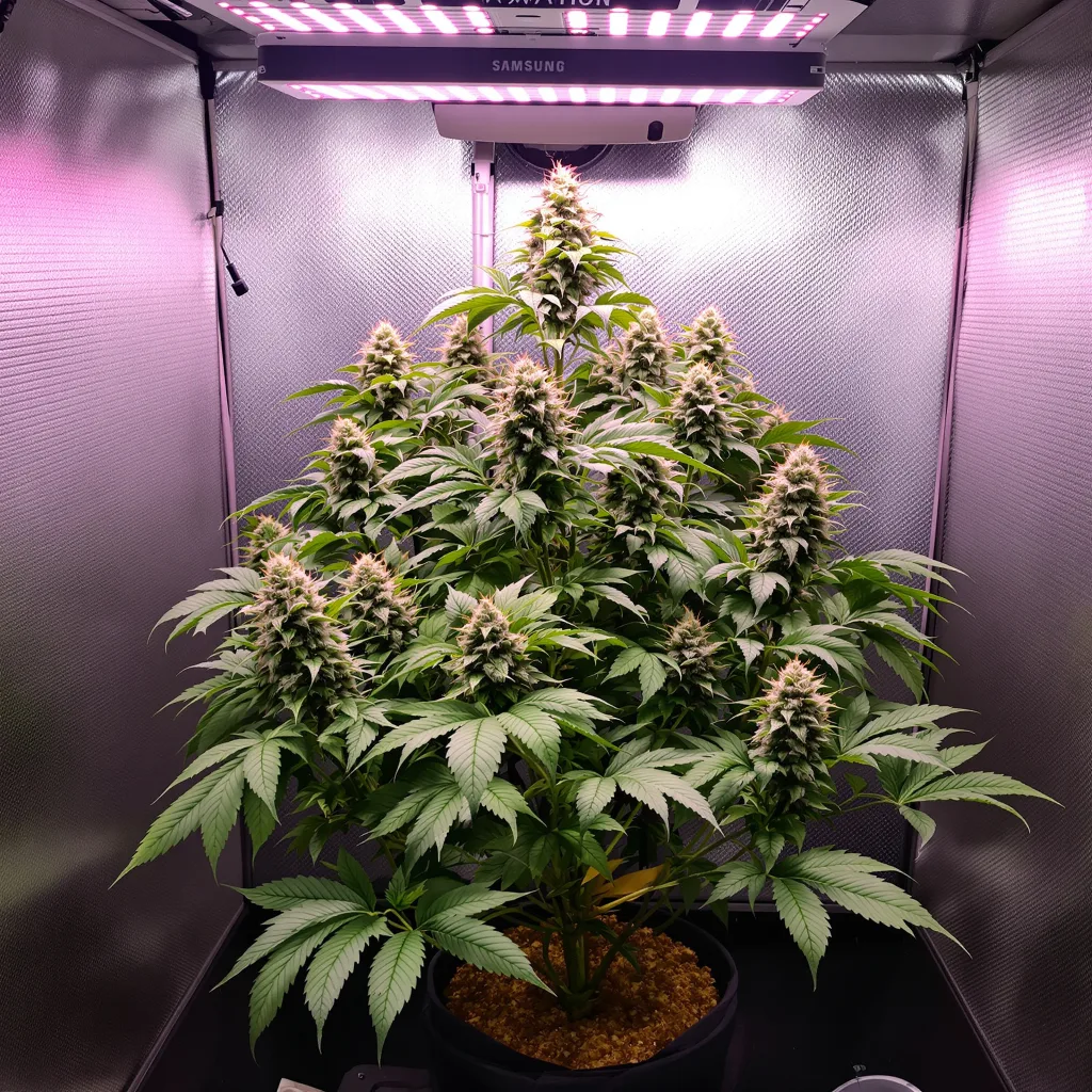 Afghan Hawaiian cannabis plant in flowering stage — 60-100 cm autoflower