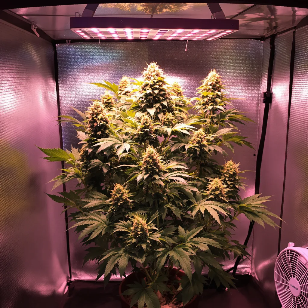 Afghan Skunk cannabis plant in flowering stage — 70-100 cm feminised