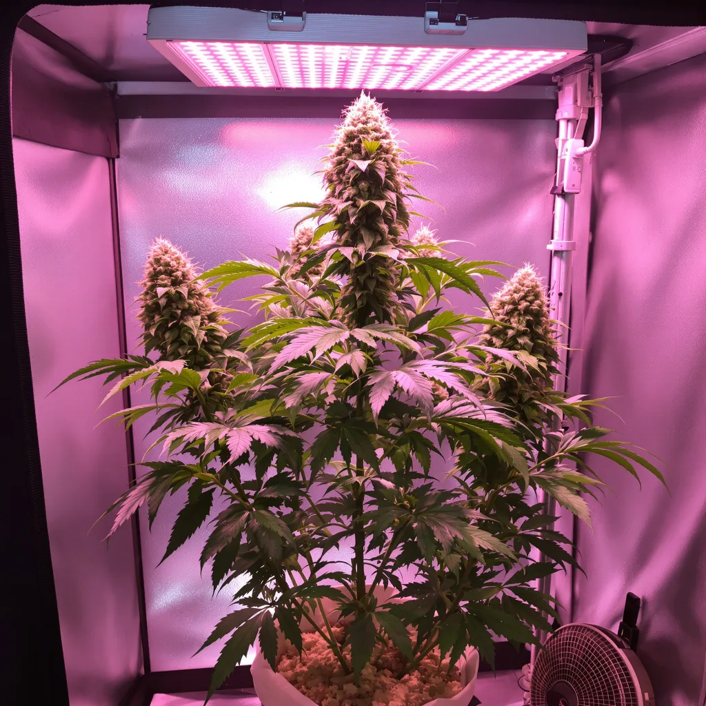 Afghani Bullrider cannabis plant in flowering stage — 60-100 cm autoflower