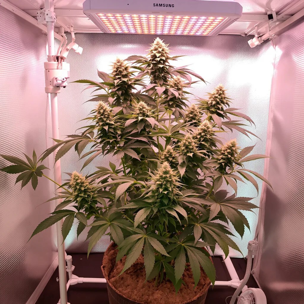 Afgooey cannabis plant in flowering stage — 90-130 cm feminised