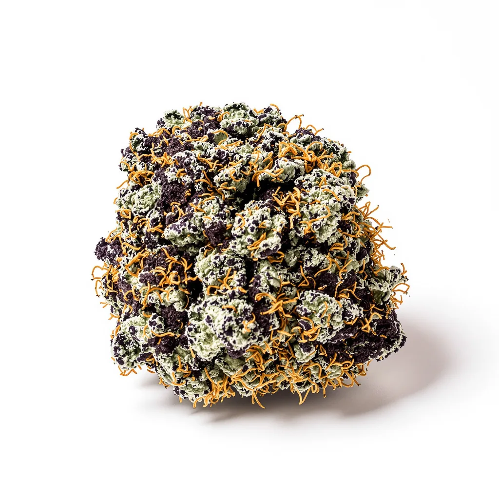 Afpak 74% indica / 26% sativa flower with visible trichomes