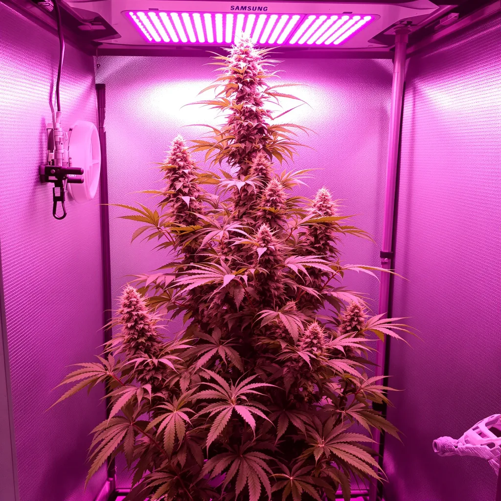 Agent Tangie cannabis plant in flowering stage — 60-100 cm autoflower
