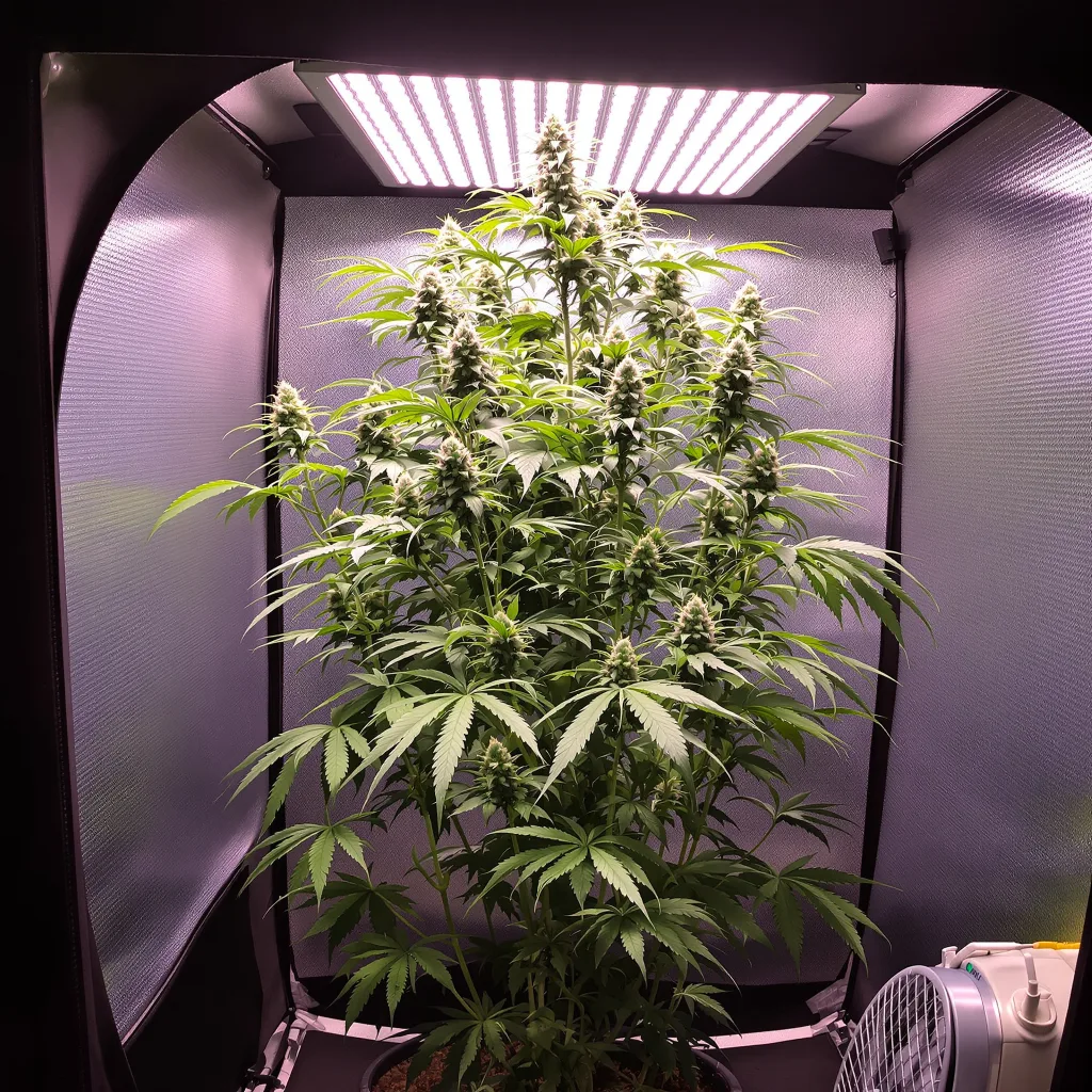 Alaskan Ice cannabis plant in flowering stage — 150-200 cm feminised