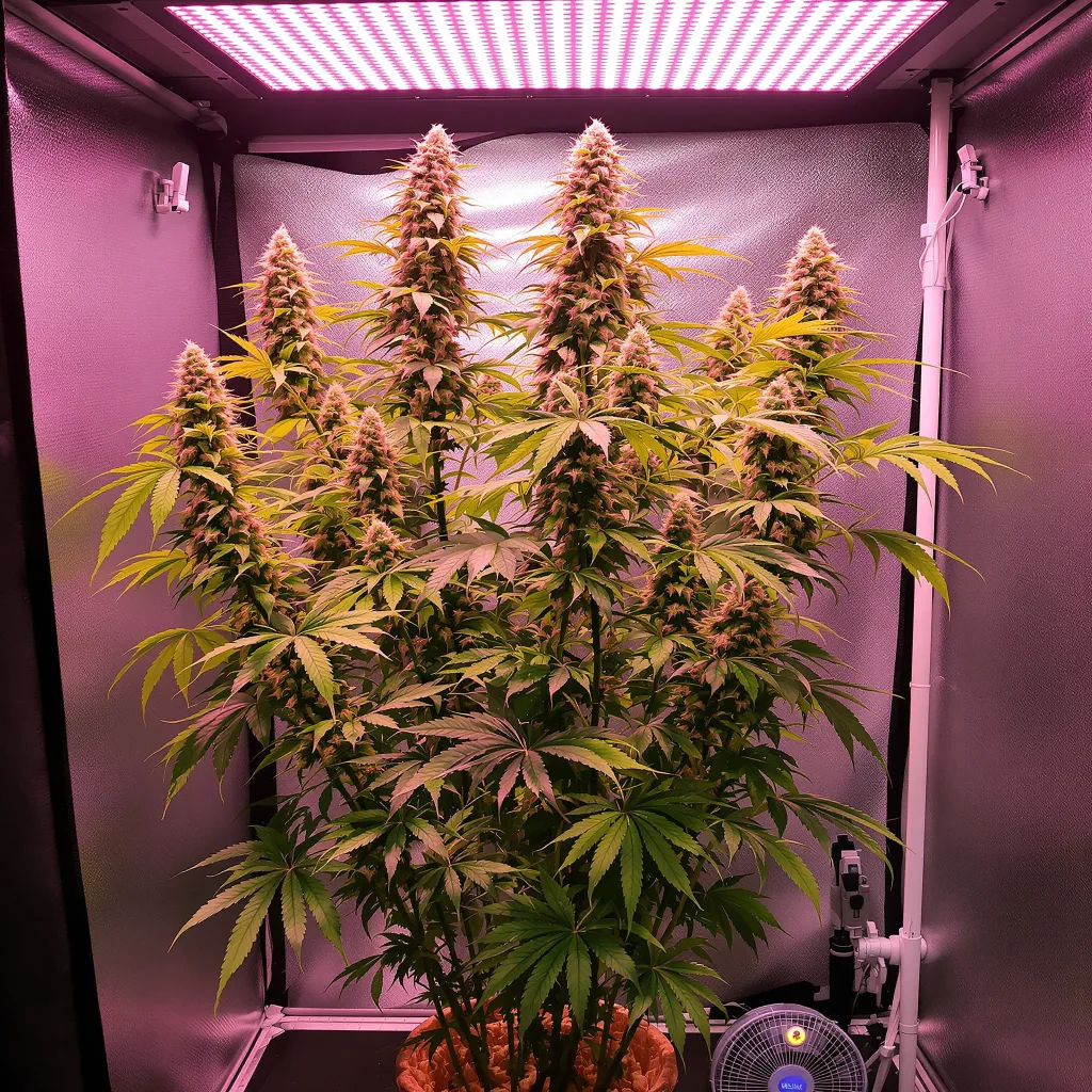 Alaskan Thunder Fuck cannabis plant in flowering stage — 150-200 cm feminised