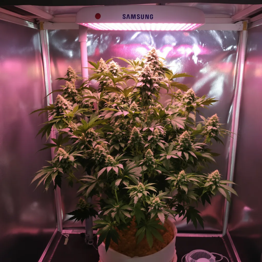 Alien Bubba cannabis plant in flowering stage — 60-100 cm autoflower