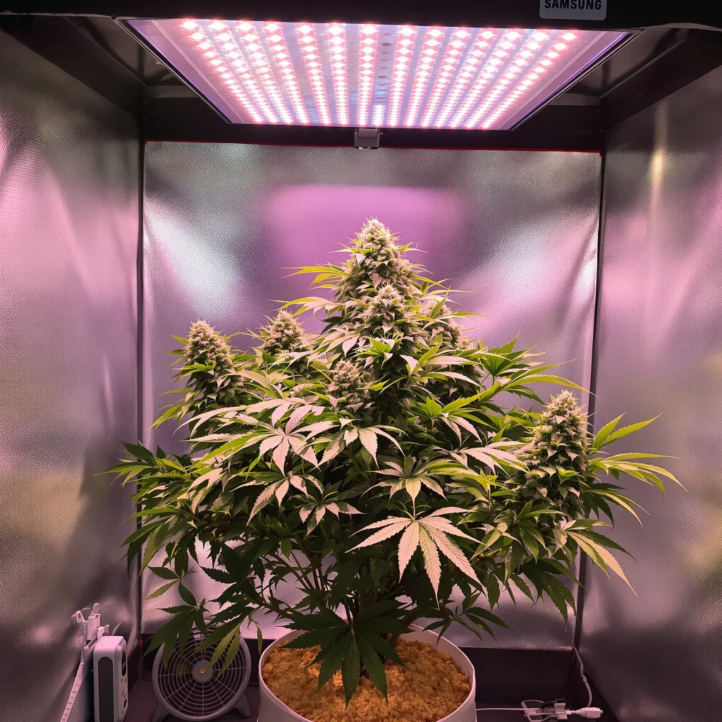 Alien Bubba cannabis plant in flowering stage — 90-130 cm feminised