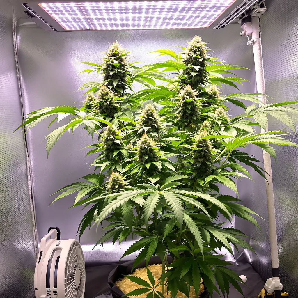 Alien Dawg cannabis plant in flowering stage — 60-100 cm autoflower