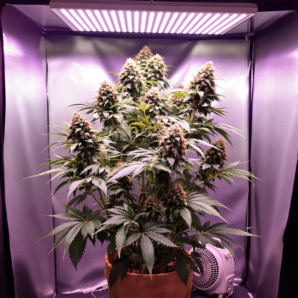 Alien Kush cannabis plant in flowering stage — 60-100 cm autoflower