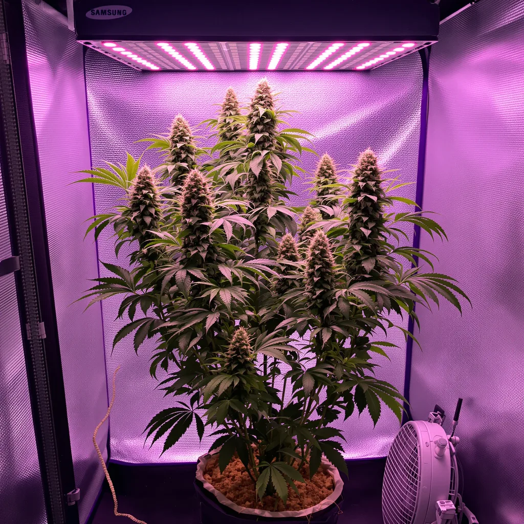 Alien Mints cannabis plant in flowering stage — 152-244 cm feminised