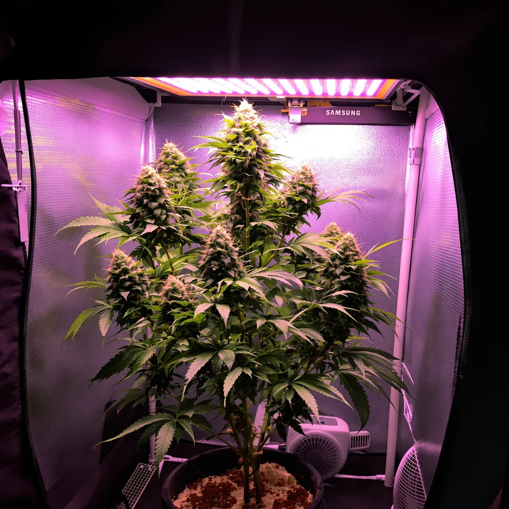 Alien Reunion cannabis plant in flowering stage — 60-100 cm autoflower