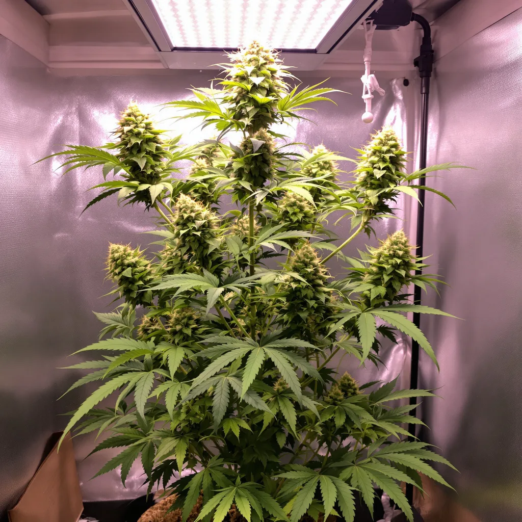 Alien Reunion cannabis plant in flowering stage — 120-180 cm feminised