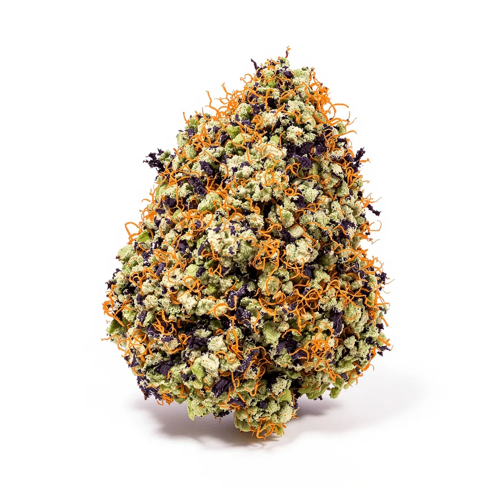 Alien Rift 65% indica / 35% sativa flower with visible trichomes