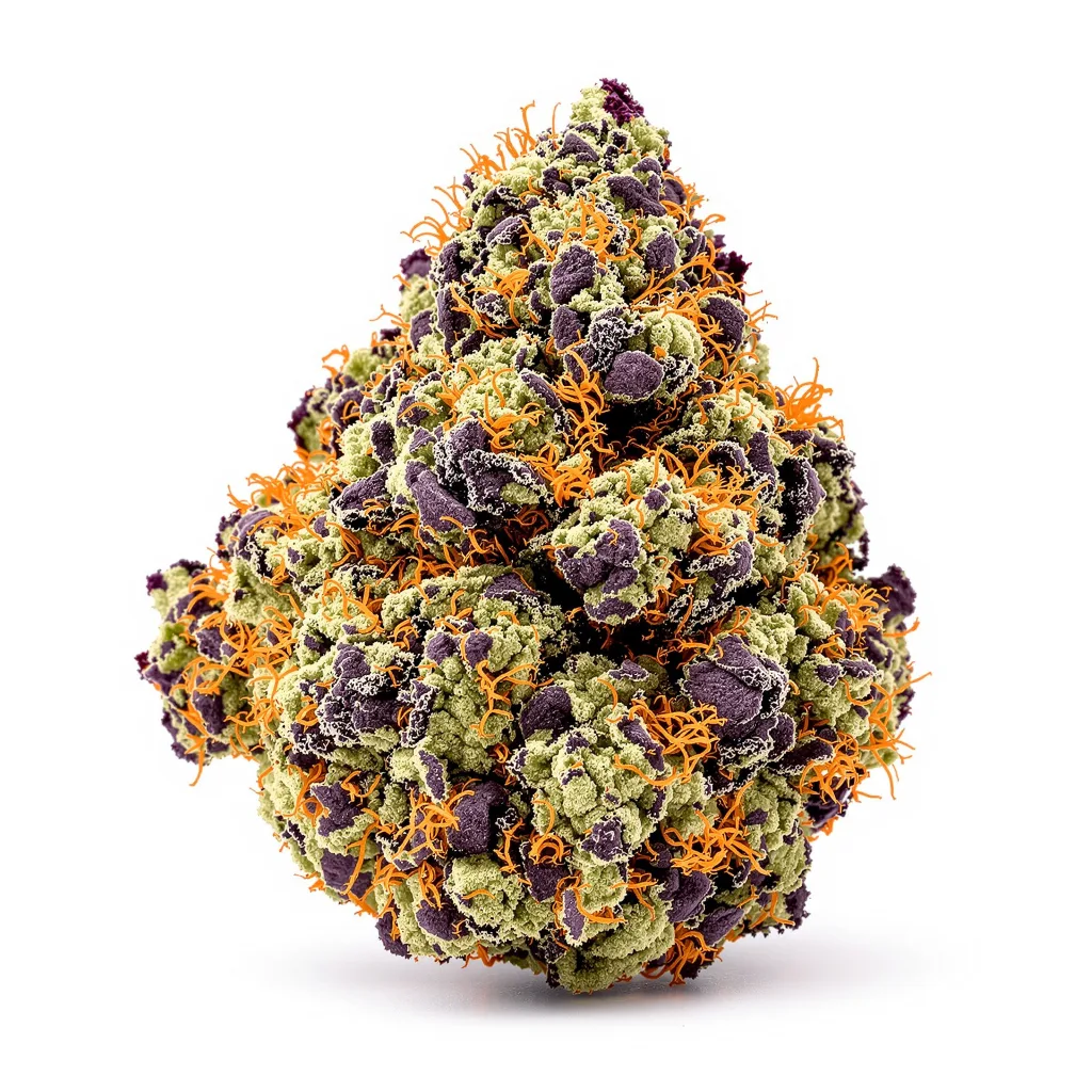 Alien Rift 65% indica / 35% sativa flower with visible trichomes