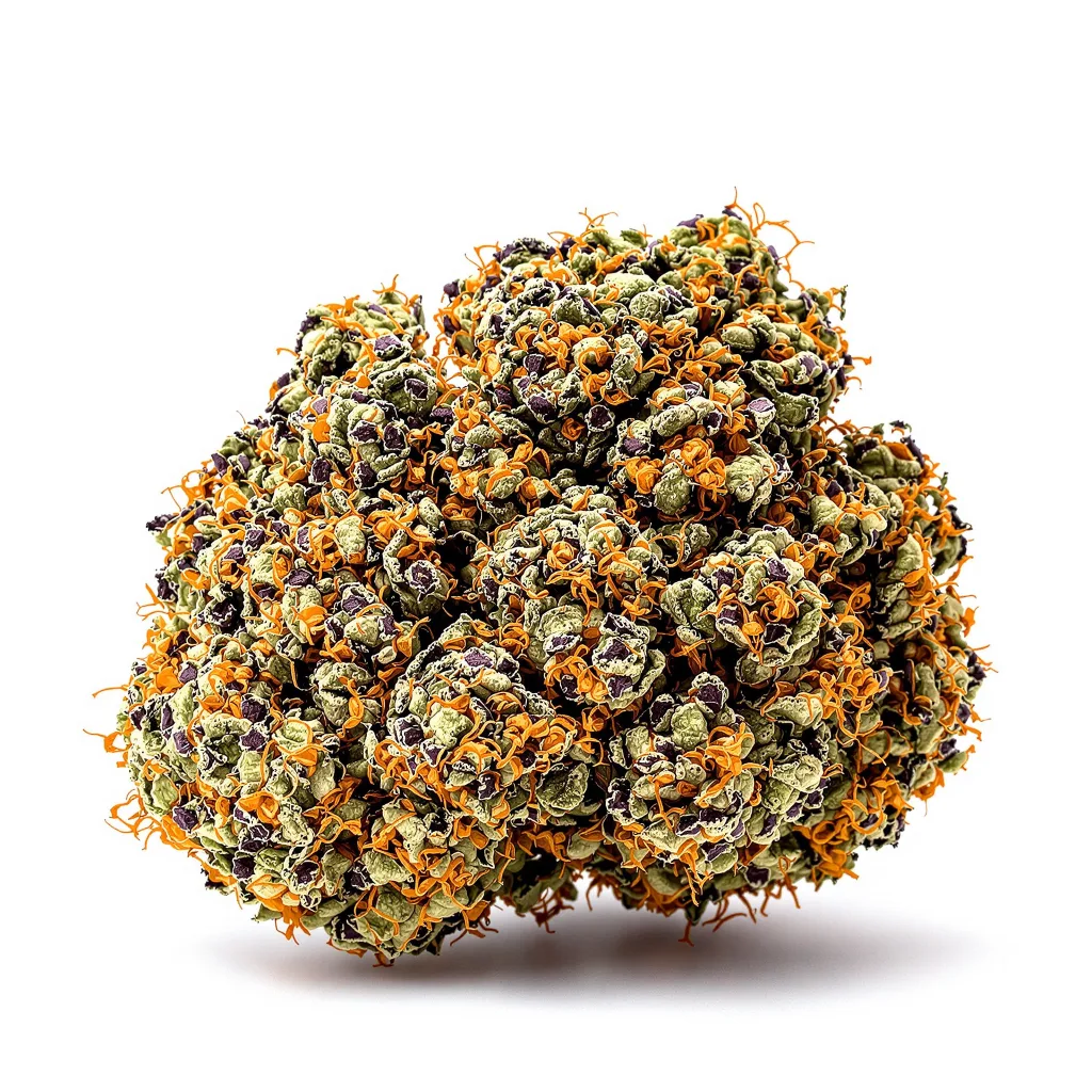 Alien Technology 79% indica / 21% sativa flower with visible trichomes