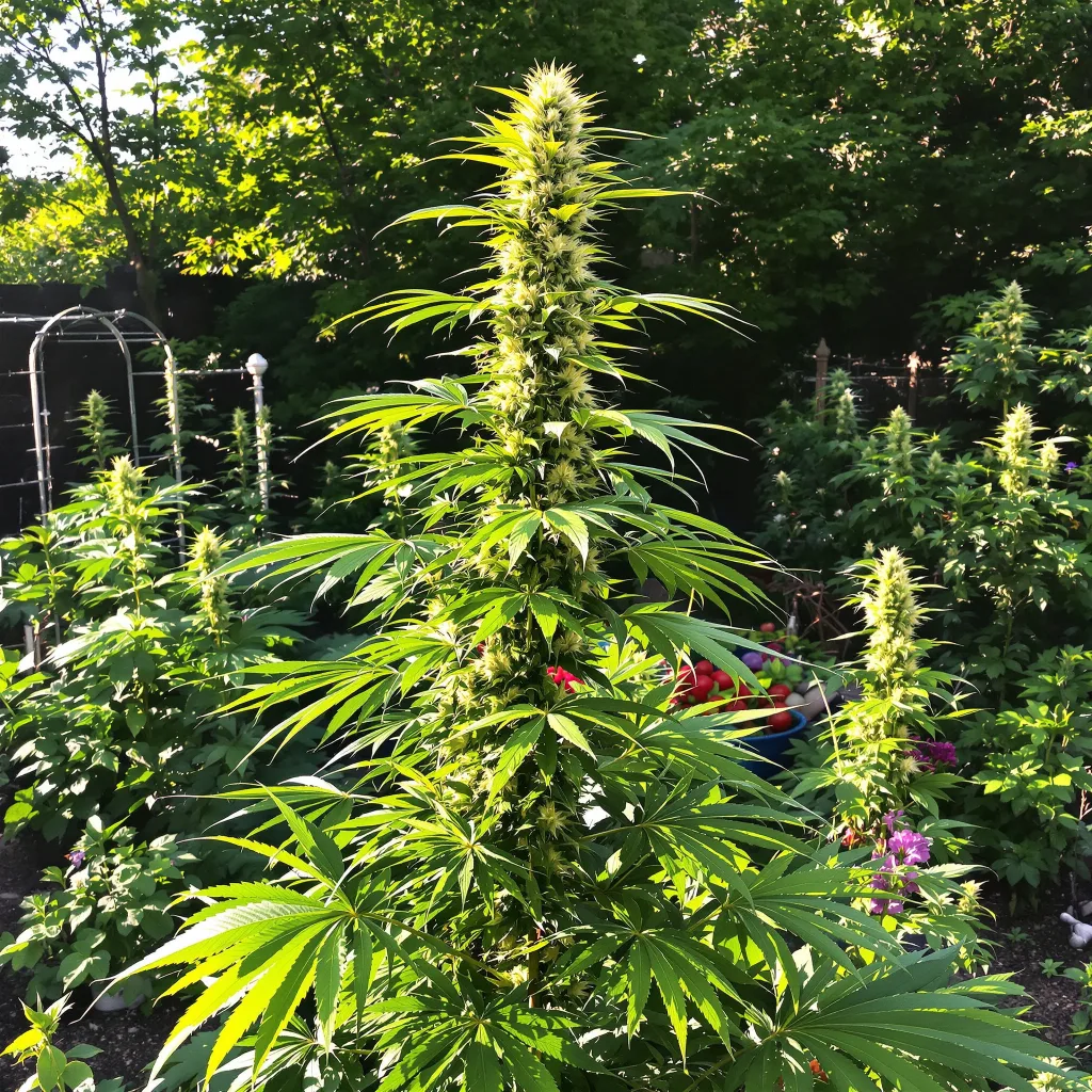 Allen Wrench 20% indica / 80% sativa flower with visible trichomes