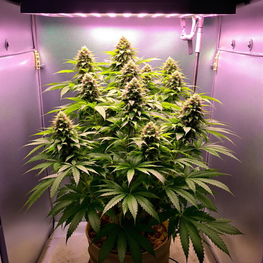 Amazonian cannabis plant in flowering stage — 90-130 cm feminised