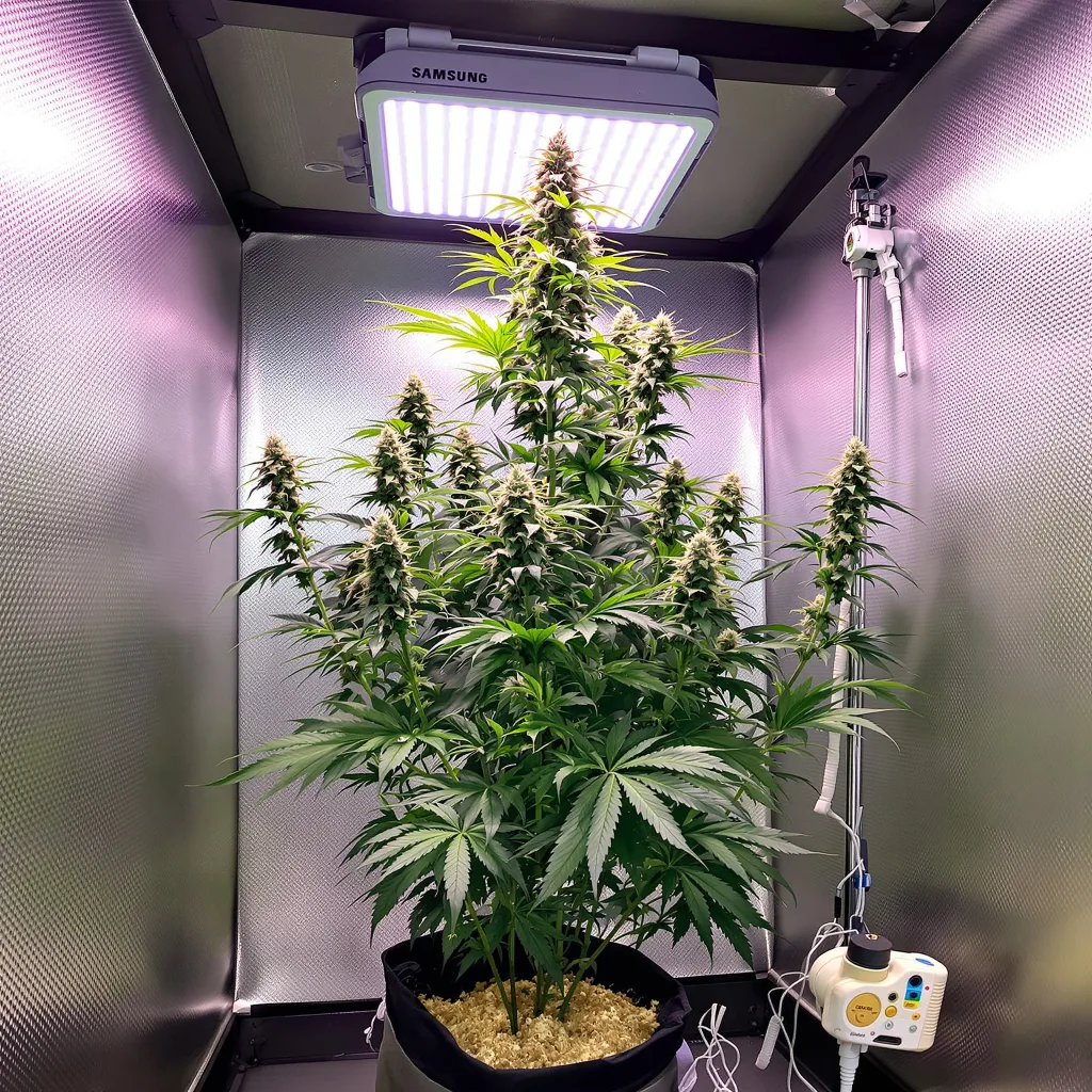 American Haze cannabis plant in flowering stage — 150-200 cm feminised