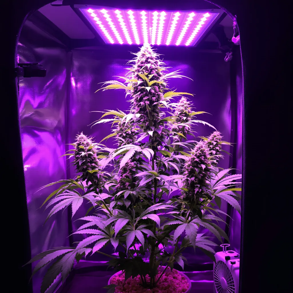 American Kush cannabis plant in flowering stage — 60-100 cm autoflower