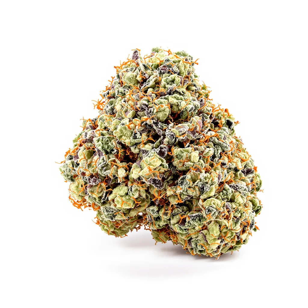 American Strain Mixpack 35% indica / 65% sativa flower with visible trichomes