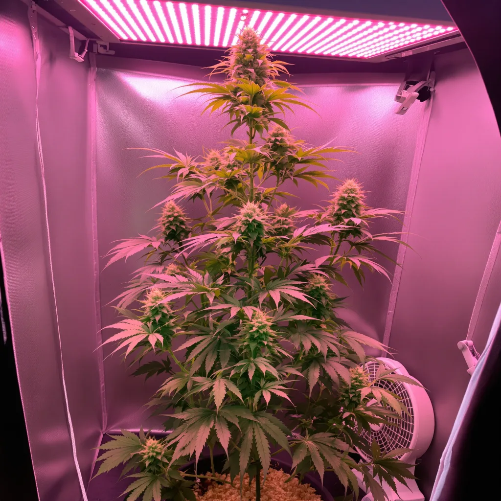 Amherst Diesel cannabis plant in flowering stage — 60-100 cm autoflower