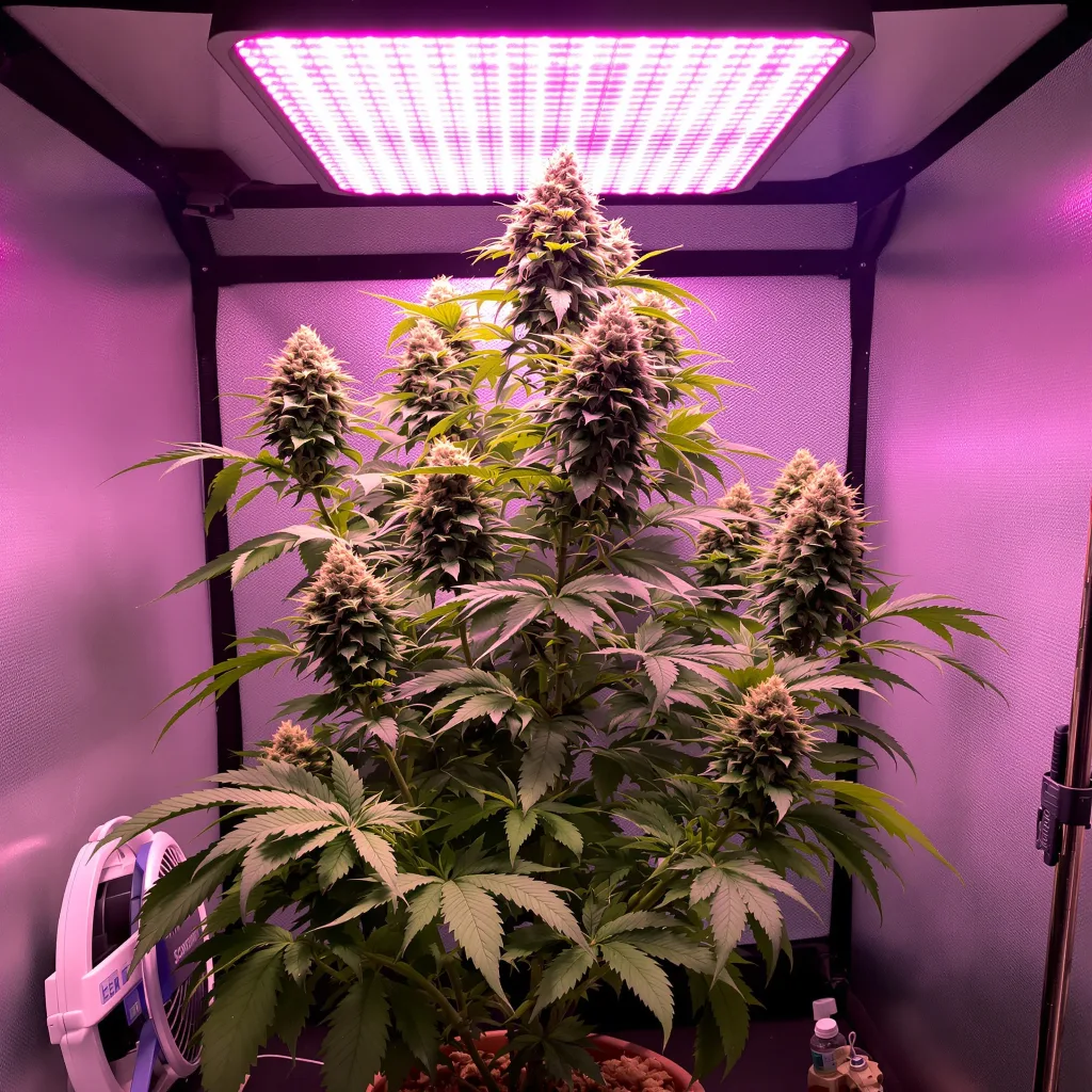 Amnesia Lemon cannabis plant in flowering stage — 100-110 cm feminised