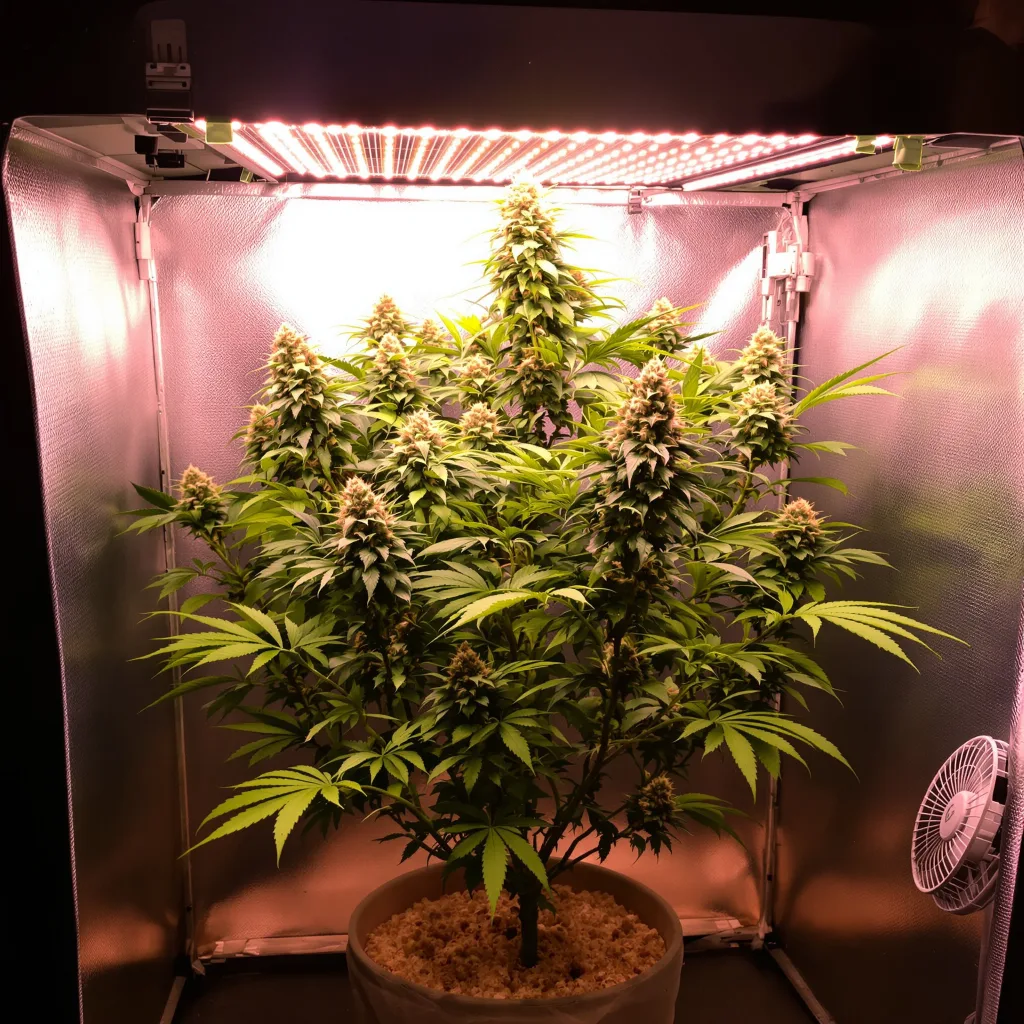Amsterdam cannabis plant in flowering stage — 120-180 cm feminised