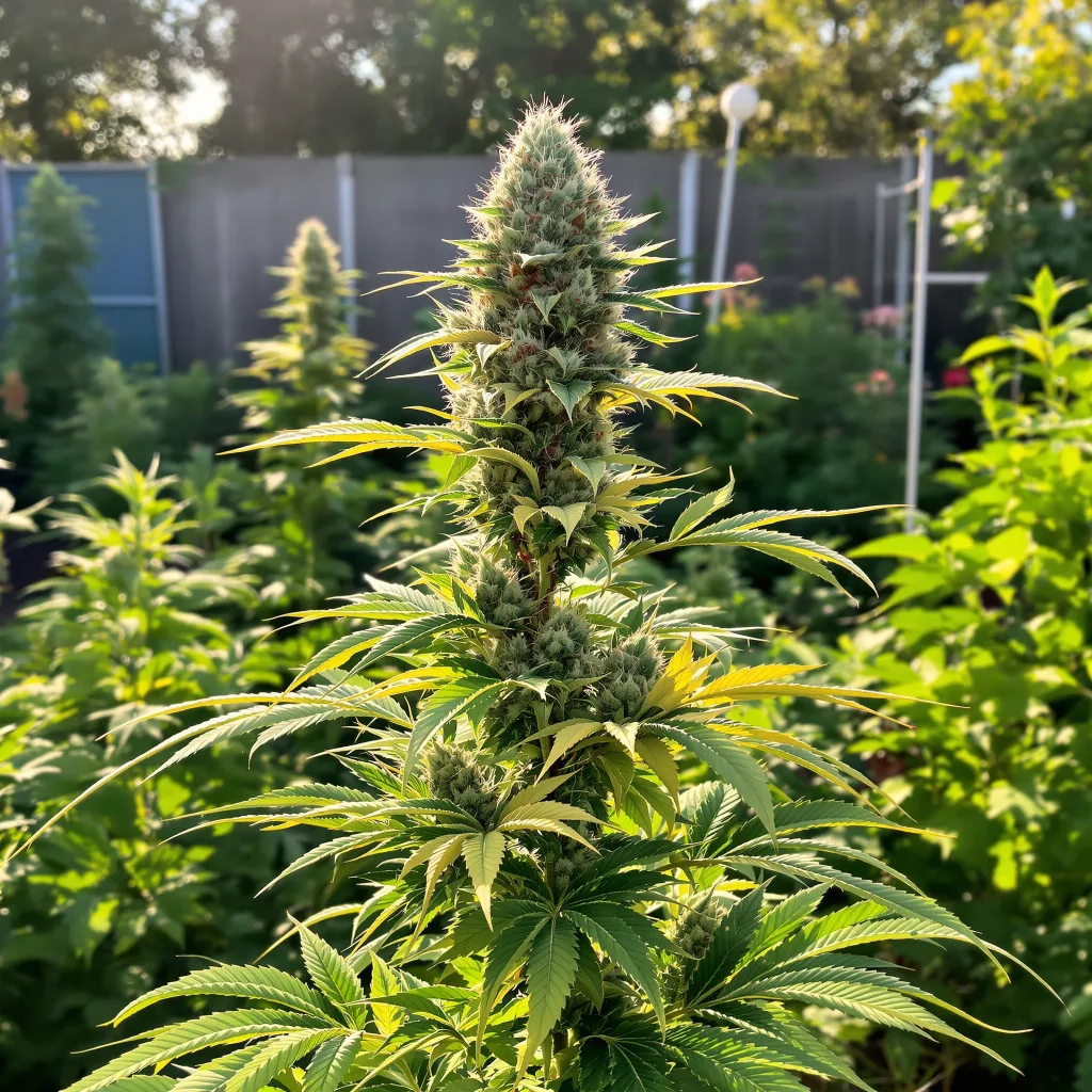 Apple Fritter 60% indica / 40% sativa flower with visible trichomes