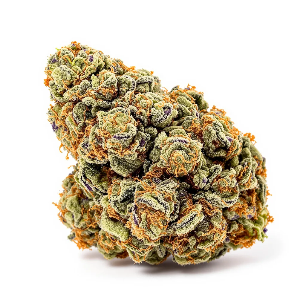 Apple Fritter 60% indica / 40% sativa flower with visible trichomes