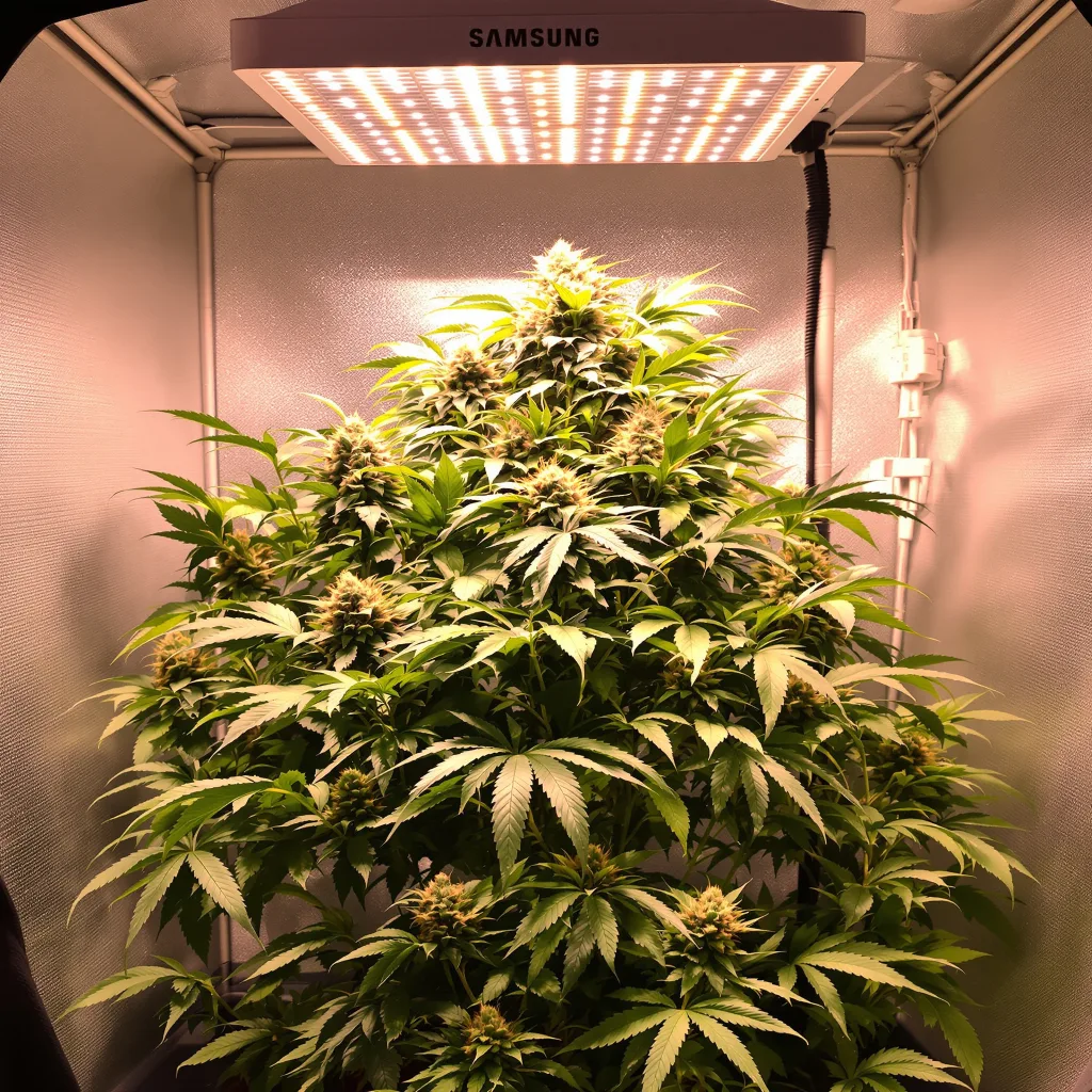 Appleberry cannabis plant in flowering stage — 60-100 cm autoflower
