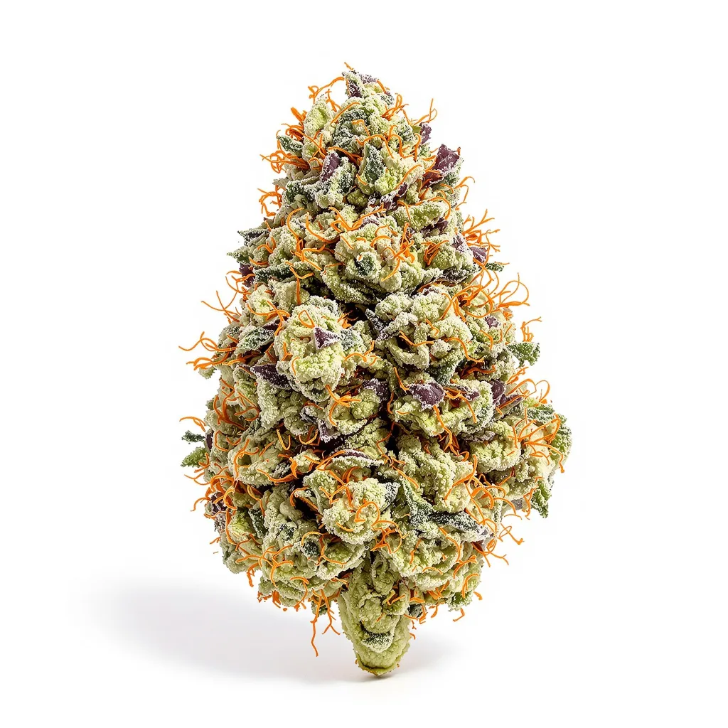 Area 51 35% indica / 65% sativa flower with visible trichomes