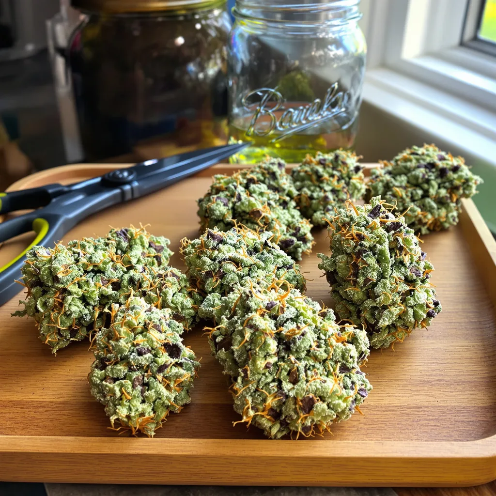 Atomic Northern Lights 60% indica / 40% sativa flower with visible trichomes