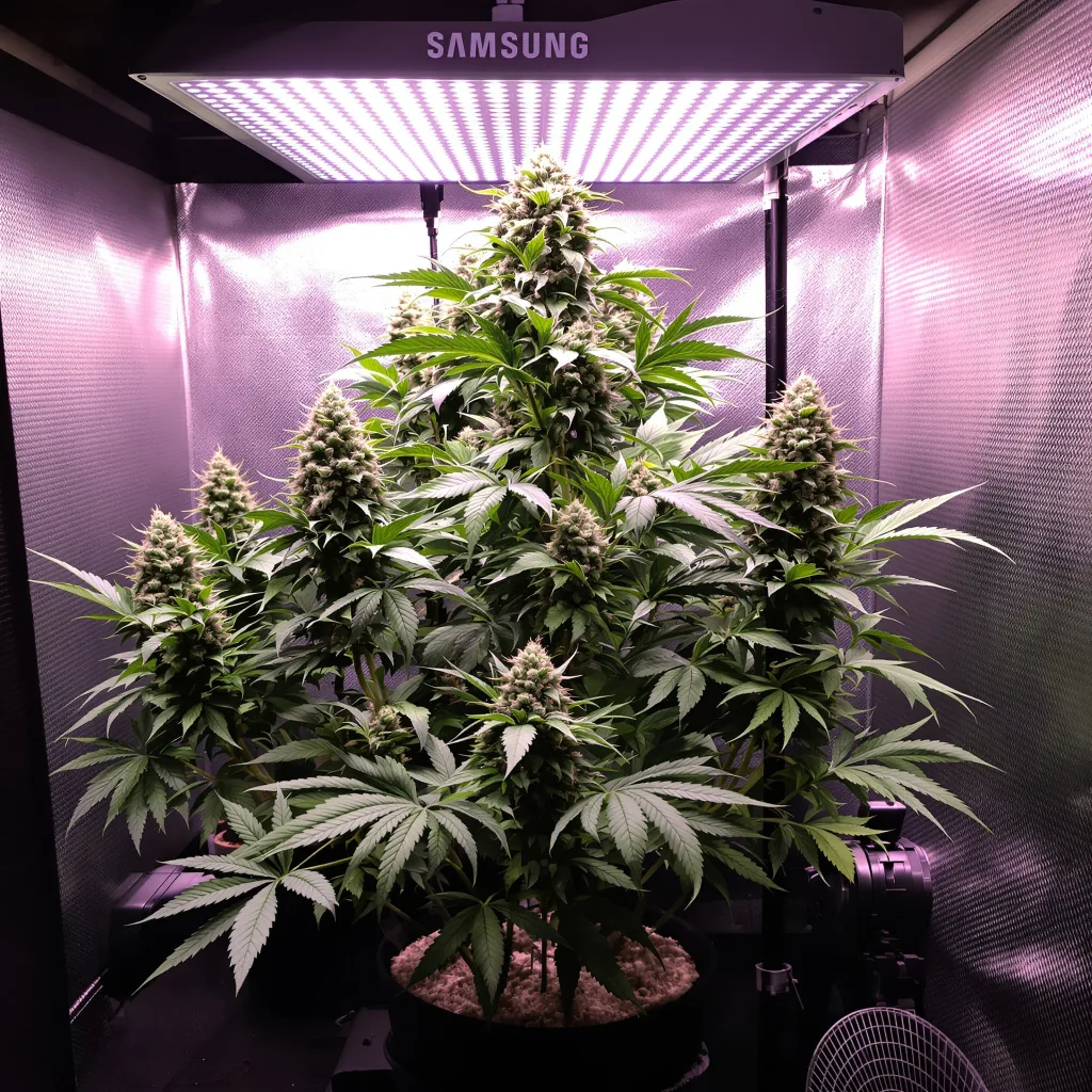 Banana OG cannabis plant in flowering stage — 60-100 cm autoflower