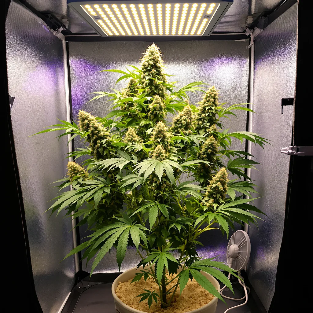 Big Band cannabis plant in flowering stage — 60-100 cm autoflower
