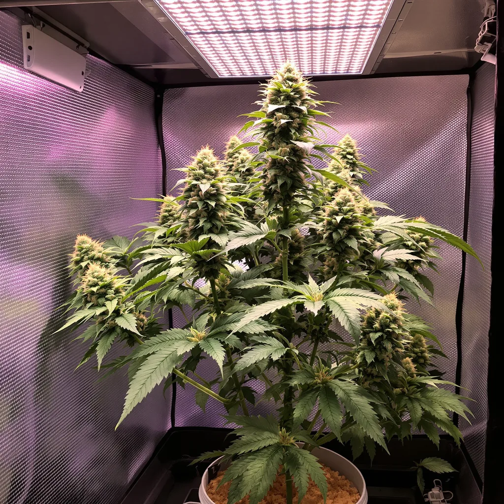 Big Buddha Cheese cannabis plant in flowering stage — 60-100 cm autoflower