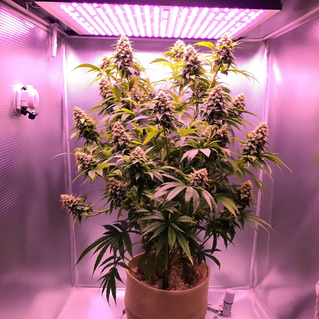 Big Buddha Cheese cannabis plant in flowering stage — 120-180 cm feminised
