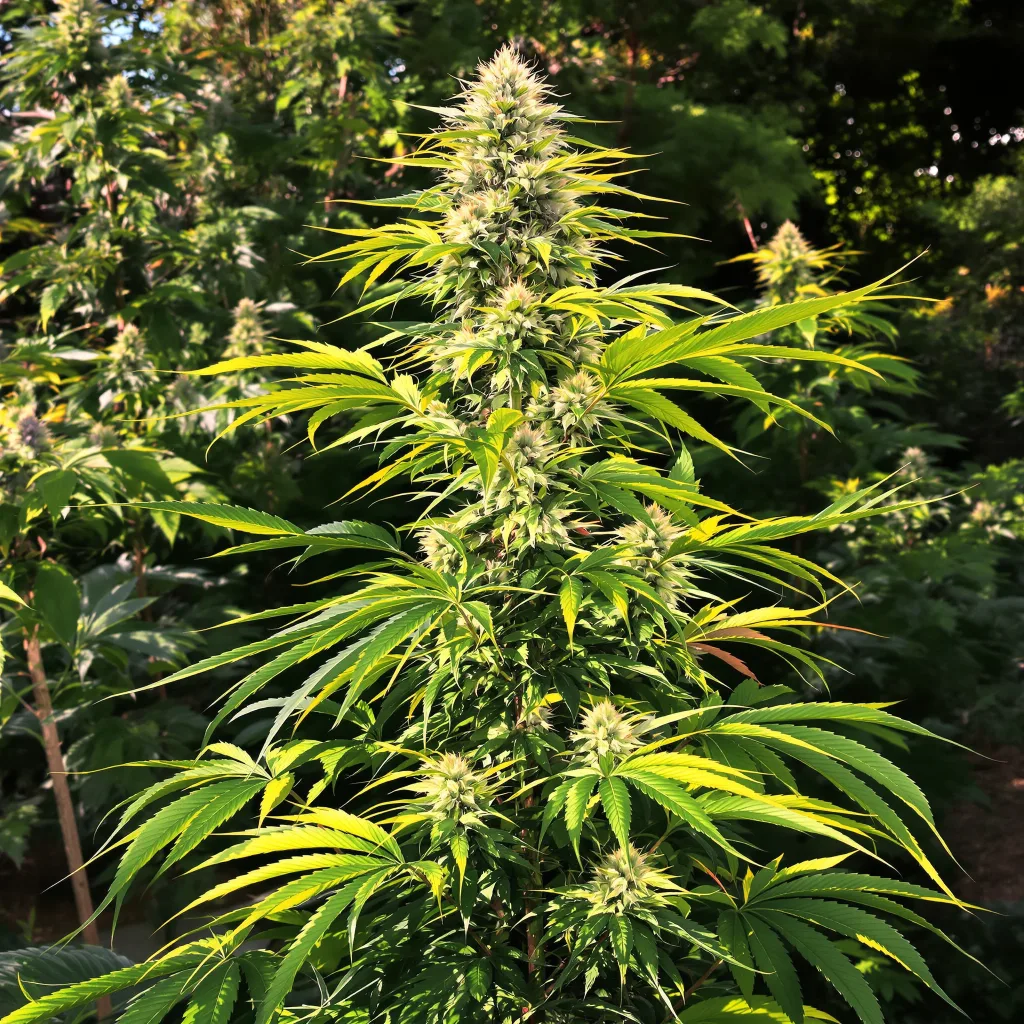 Black Cherry Soda 20% indica / 80% sativa flower with visible trichomes
