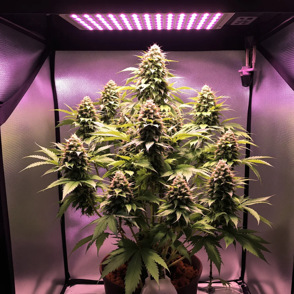 Black Diamond cannabis plant in flowering stage — 120-180 cm feminised
