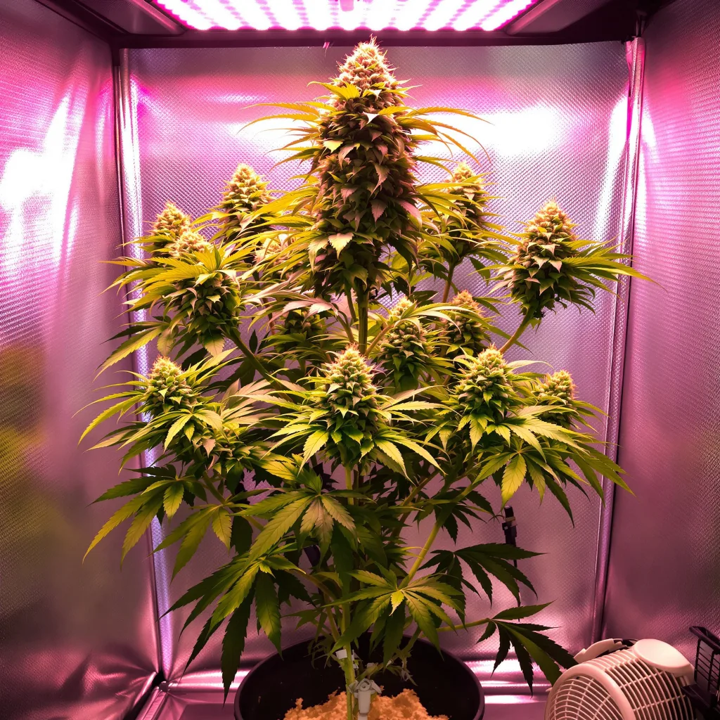 Black Mamba cannabis plant in flowering stage — 60-100 cm autoflower