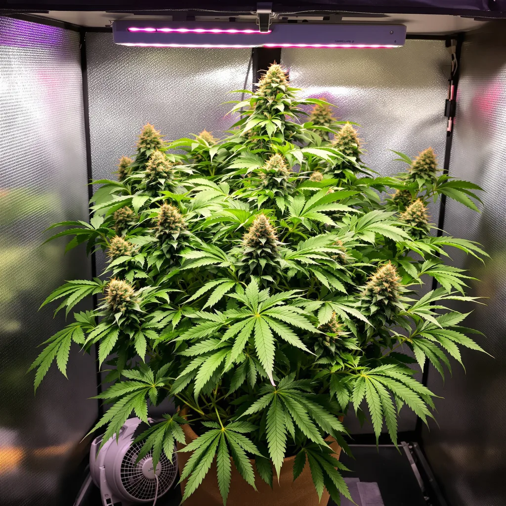 Black Rose cannabis plant in flowering stage — 90-130 cm feminised